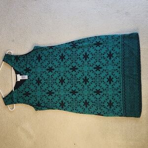 Stitch Fix Magnolia Grace reversible navy and green dress Size Large